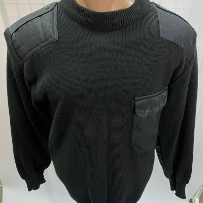 Светр формений чорний, тк. напіввовна, 'Охранник' горловина кругла гумка, светр поліція