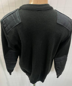 Светр формений чорний, тк. напіввовна, 'Охранник' горловина кругла гумка, светр поліція