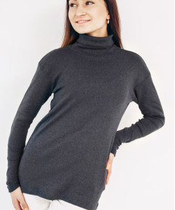 Гольф утеплений жіночий оливковий , 80б/в 20пє, гольф зимний цвет темно серый