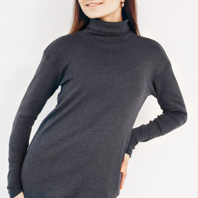 Гольф утеплений жіночий оливковий , 80б/в 20пє, гольф зимний цвет темно серый