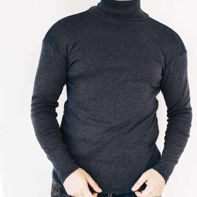 Гольф утеплений темно сірий, 80б/в 20пзі, гольф чоловічий зимовий колір темно-сірий