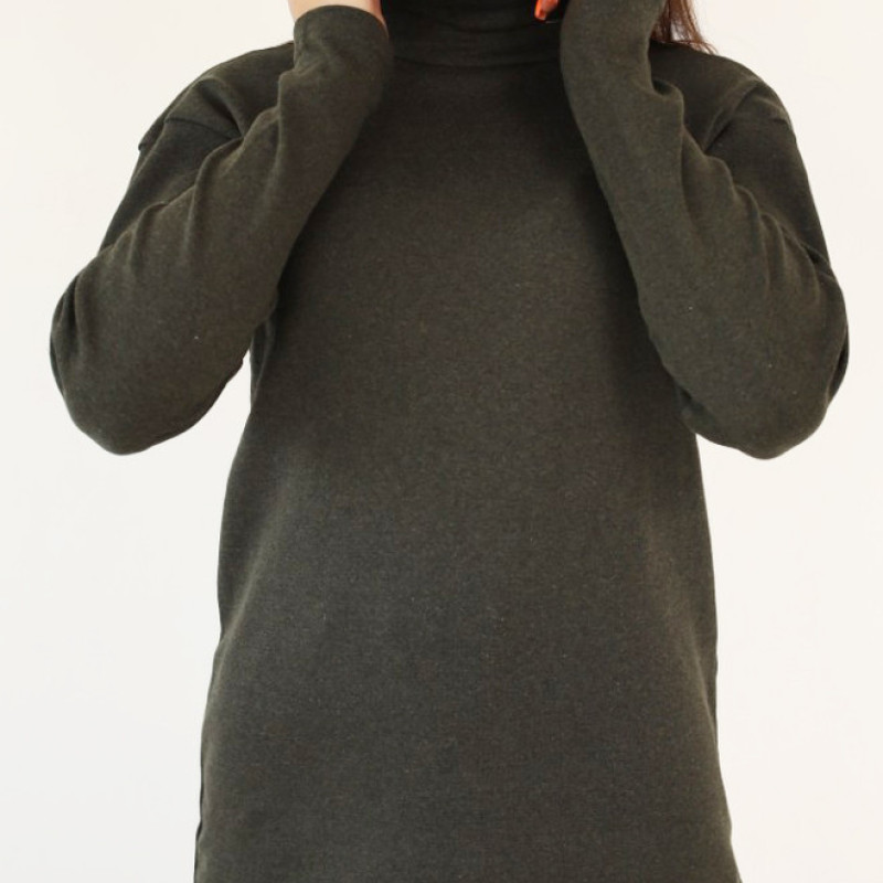 Гольф утеплений жіночий оливковий , 80б/в 20пє, гольф зимний цвет оливковый ХАКИ