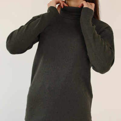 Гольф утеплений жіночий оливковий , 80б/в 20пє, гольф зимний цвет оливковый ХАКИ