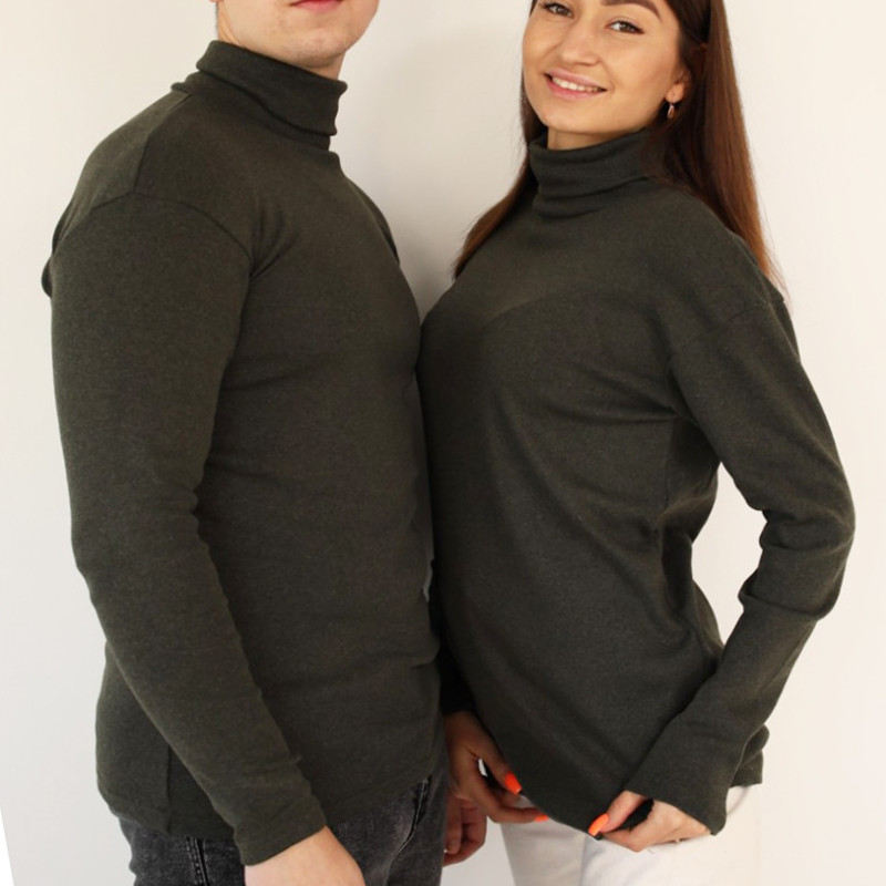 Гольф утеплений оливковий, 80б/в 20пє, гольф чоловічий зимовий цвіт оливкової ХАКИ