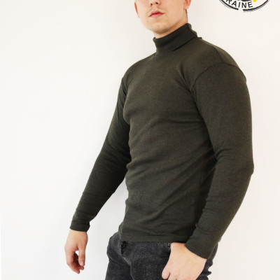 Гольф утеплений оливковий, 80б/в 20пє, гольф чоловічий зимовий цвіт оливкової ХАКИ