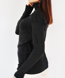 Гольф-водолазка жіноча утеплений колір чорний, гольф утеплень, гольф зимовий