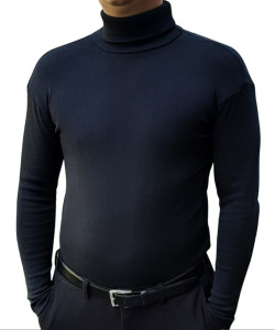 Гольф зима для охорони, колір чорний, гольф утеплений, гольф зимовий 3XL