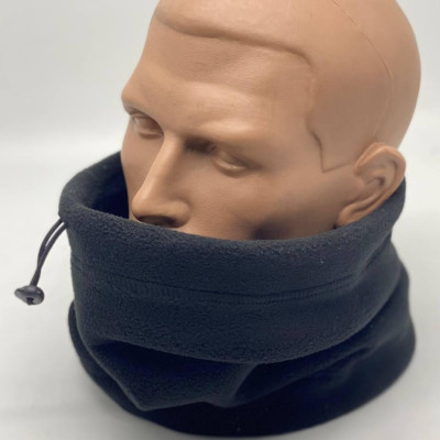 Флісовий баф шапка флісова шарф-хомут 3 в 1 колір  синий