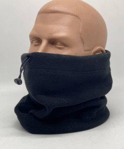 Флісовий баф шапка флісова шарф-хомут 3 в 1 колір  синий