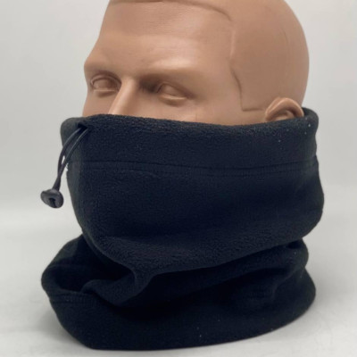 Флісовий баф шапка флісова шарф-хомут 3 в 1 колір  синий