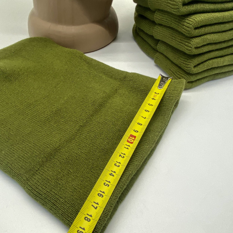 Шапка олівкова зимова, двойна з подворотом