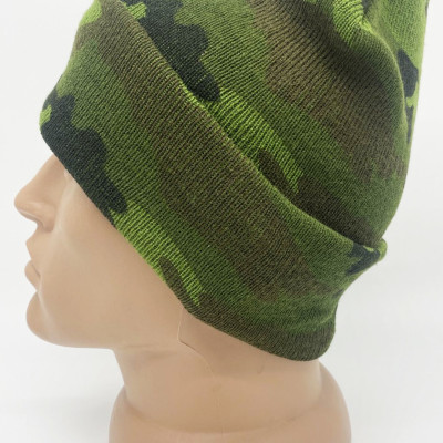 Шапка зимова, камуфльована з підворотом