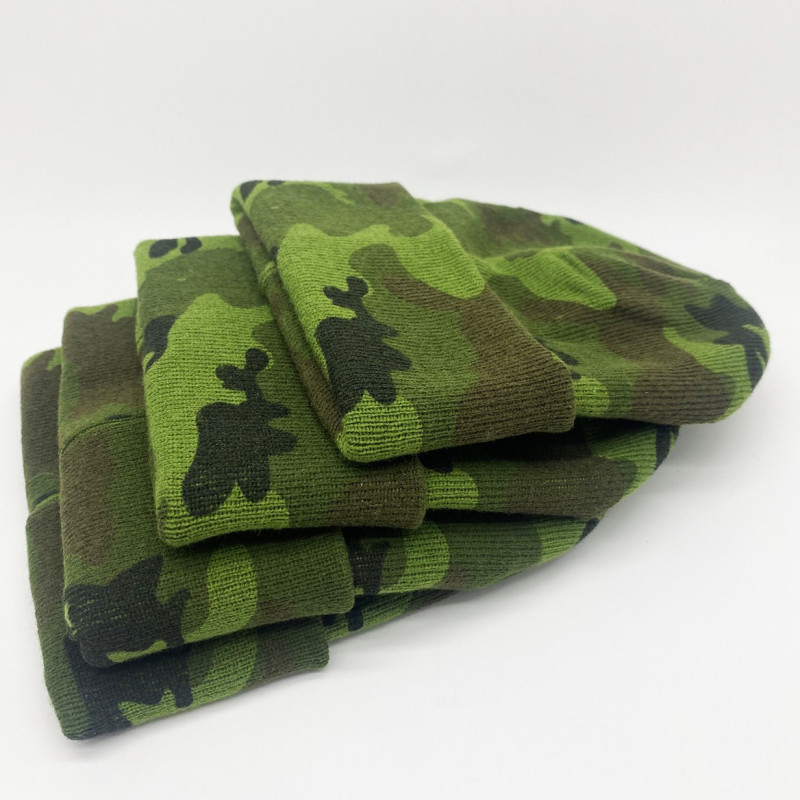 Шапка зимова, камуфльована з підворотом