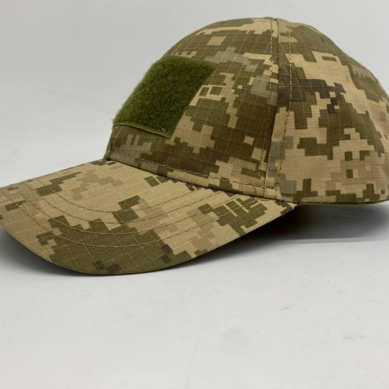 Кепка для військовослужбовців із липучкою, тканина колір піксель, кепка піксель
