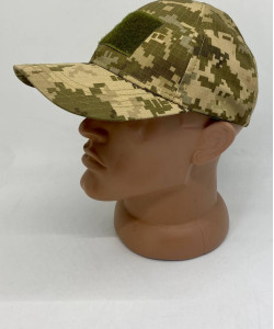 Кепка для військовослужбовців із липучкою, тканина колір піксель, кепка піксель