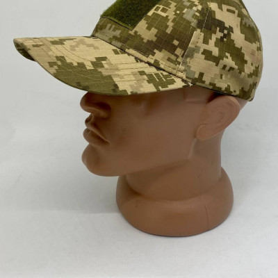 Кепка для військовослужбовців із липучкою, тканина колір піксель, кепка піксель