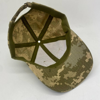 Кепка для військовослужбовців із липучкою, тканина колір піксель, кепка піксель
