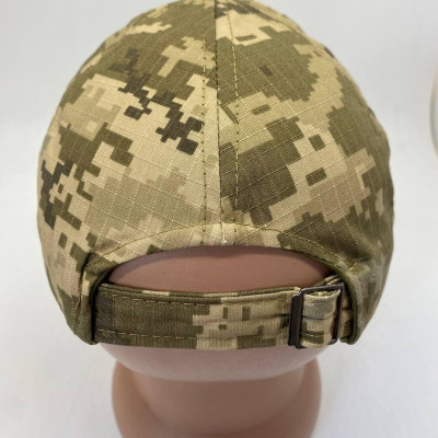 Кепка для військовослужбовців із липучкою, тканина колір піксель, кепка піксель