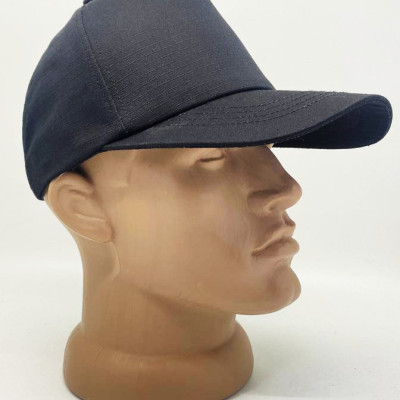 Кепка літня рипстоп, колір чорний, кепка чорна рип-стоп