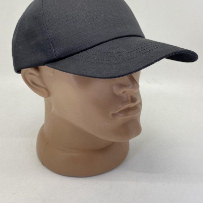 Кепка літня рипстоп, колір чорний, кепка чорна рип-стоп