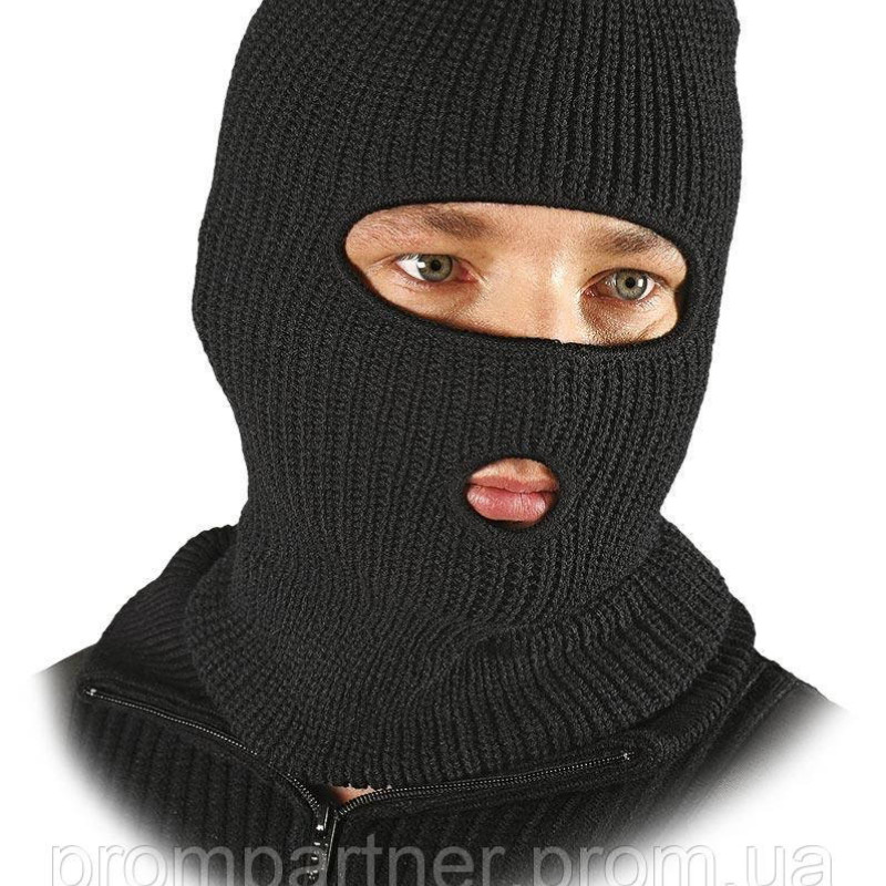 Шапка балаклава, в'язана з отвором