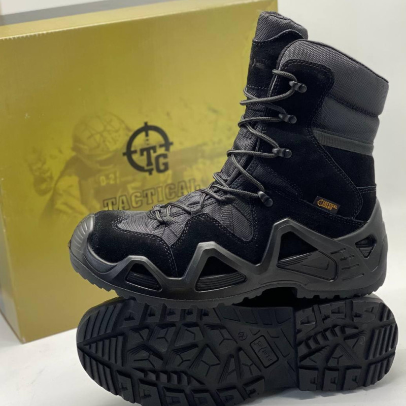Черевики тактичні чорний TACTICAL GUARD, берці тактичні чорні