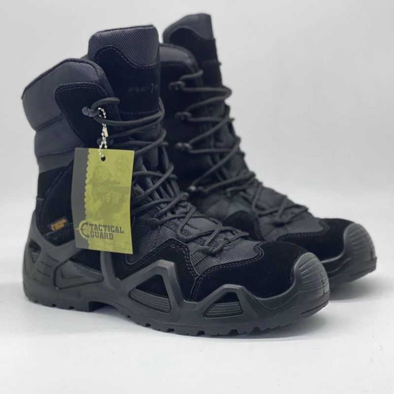 Черевики тактичні чорний TACTICAL GUARD, берці тактичні чорні