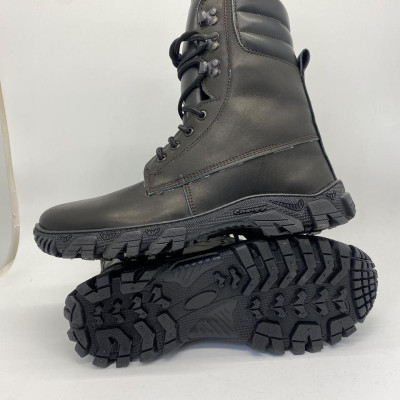 Берці ПАТРІОТ шкіряні, утеплені натур. хутро, підошва Поліуретан (45 розмір)