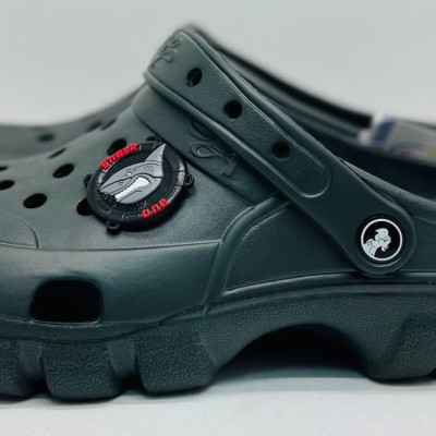 Кроксы сланцы Jose Amorales колір хакі, шлёпанцы мужские, крокси чоловічі