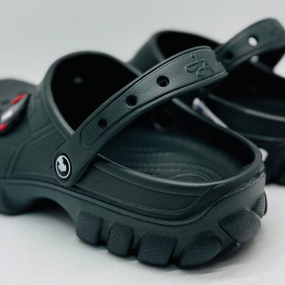 Кроксы сланцы Jose Amorales колір хакі, шлёпанцы мужские, крокси чоловічі