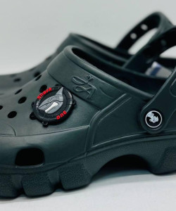 Кроксы сланцы Jose Amorales колір хакі, шлёпанцы мужские, крокси чоловічі