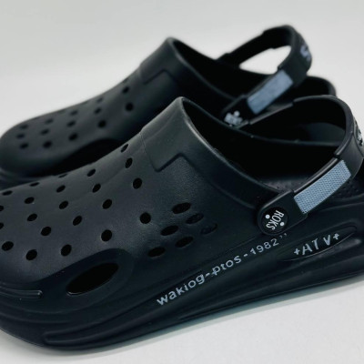 Крокси чоловічі ЕВА пенка ROKSOL , колір чорні, кроксы летние мужские черные