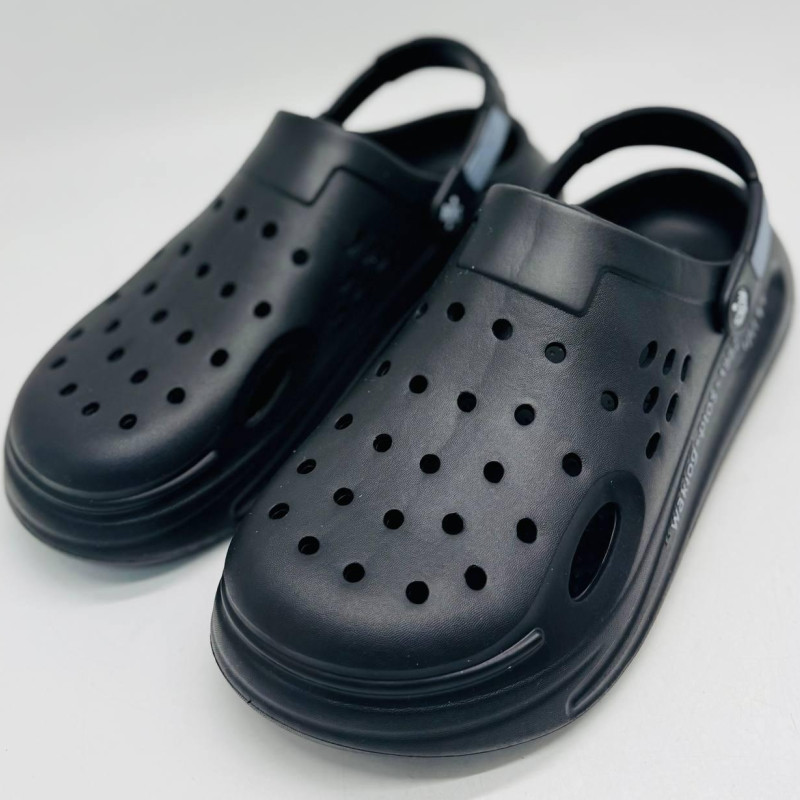 Крокси чоловічі ЕВА пенка ROKSOL , колір чорні, кроксы летние мужские черные