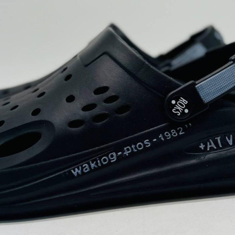 Крокси чоловічі ЕВА пенка ROKSOL , колір чорні, кроксы летние мужские черные