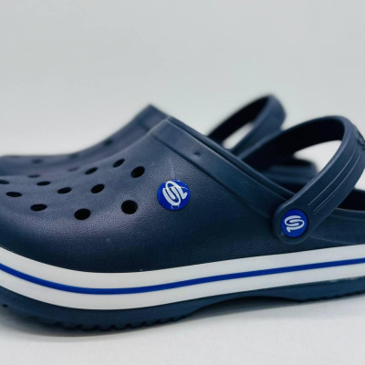 Крокси чоловічі сині PROGRESS, сланці EVA, шльопанці сланці тапочки, крокси progres
