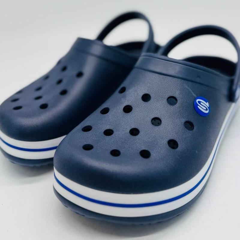 Крокси чоловічі сині PROGRESS, сланці EVA, шльопанці сланці тапочки, крокси progres