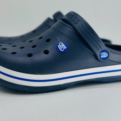 Крокси чоловічі сині PROGRESS , сланці EVA, шльопанці сланці тапочки