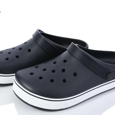 Крокси сланці DAGO колір чорні шльопанці чоловічі, крокси чоловічі