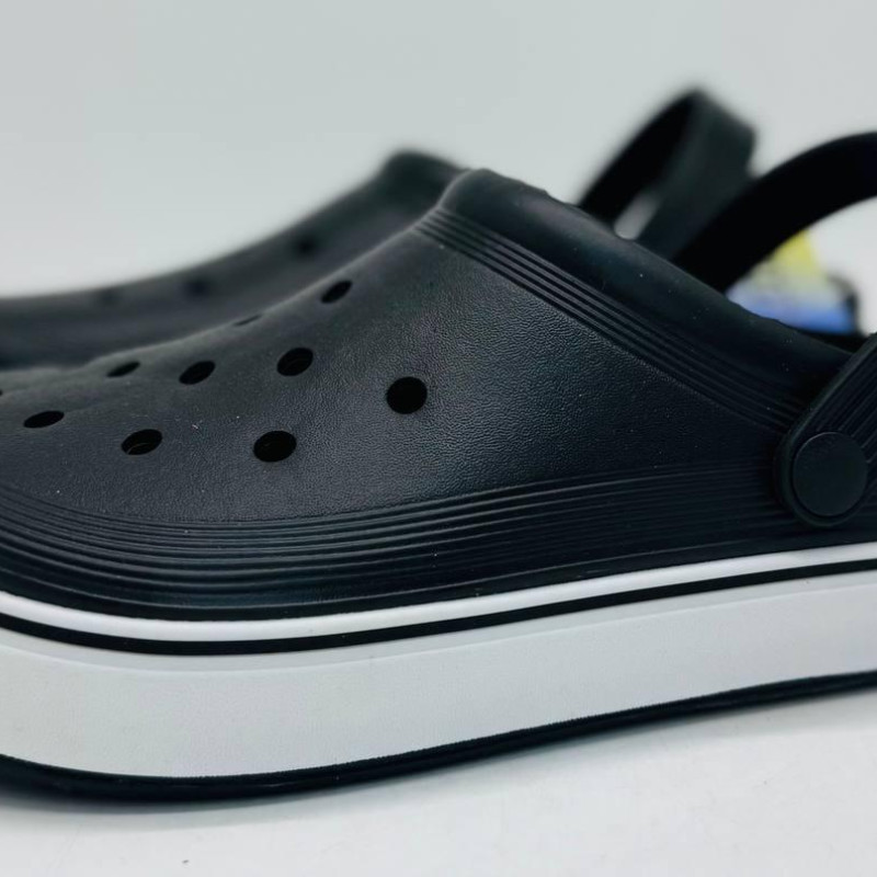 Крокси сланці DAGO колір чорні шльопанці чоловічі, крокси чоловічі