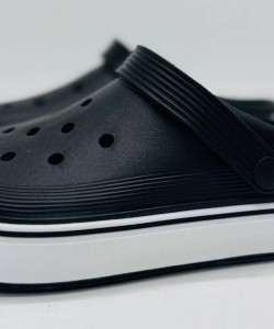 Крокси сланці DAGO колір чорні шльопанці чоловічі, крокси чоловічі