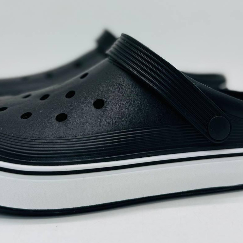 Крокси сланці DAGO колір чорні шльопанці чоловічі, крокси чоловічі