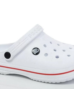 Крокси чоловічі білі PROGRESS, сланці EVA, шльопанці сланці тапочки, крокси progres
