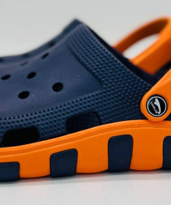 Крокси чоловічі ЕВА сині/помаранчеві Luck line чоловічі ЕВА , крокси сланці чоловічі