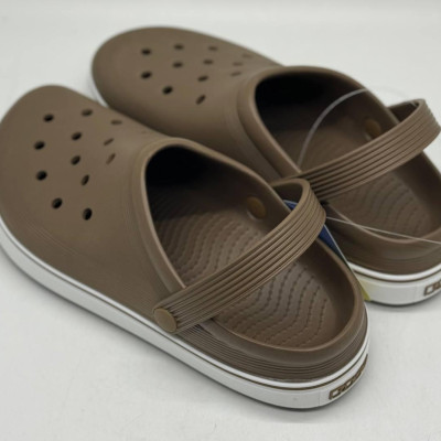 Крокси сланці KREDO чорно-оранж, шльопанці чоловічі, крокси чоловічі