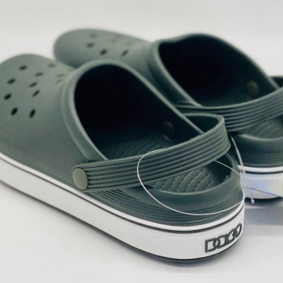 Кроксы сланцы DAGO колір хакі, шлёпанцы мужские, крокси чоловічі