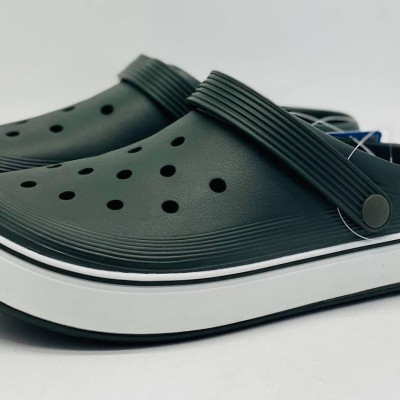 Кроксы сланцы DAGO колір хакі, шлёпанцы мужские, крокси чоловічі