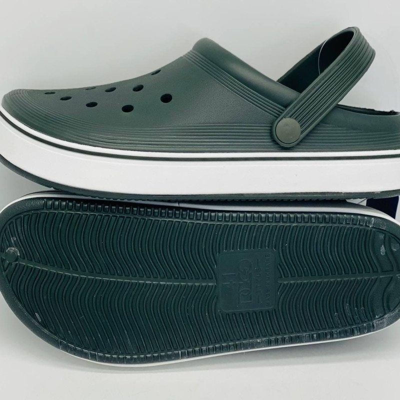 Кроксы сланцы DAGO колір хакі, шлёпанцы мужские, крокси чоловічі