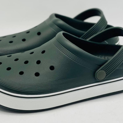 Кроксы сланцы DAGO колір хакі, шлёпанцы мужские, крокси чоловічі