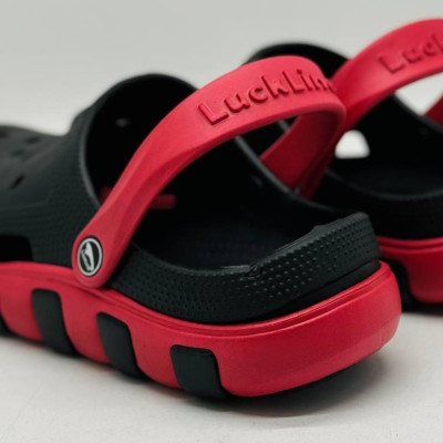 Крокси чоловічі чорні Luckline ЄВА кроксы мужские пенка , стильные кроксы мужские