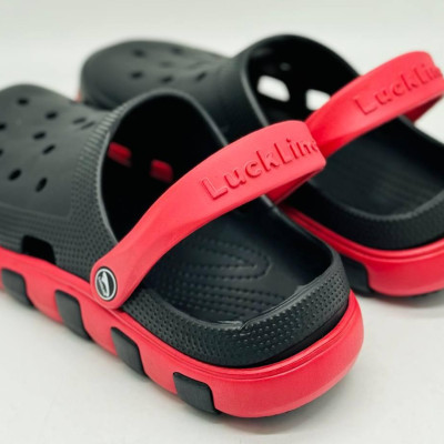 Крокси чоловічі чорні Luckline ЄВА кроксы мужские пенка , стильные кроксы мужские